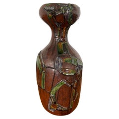 Vase en céramique Carlo Zauli de Faenza, Italie, 1950