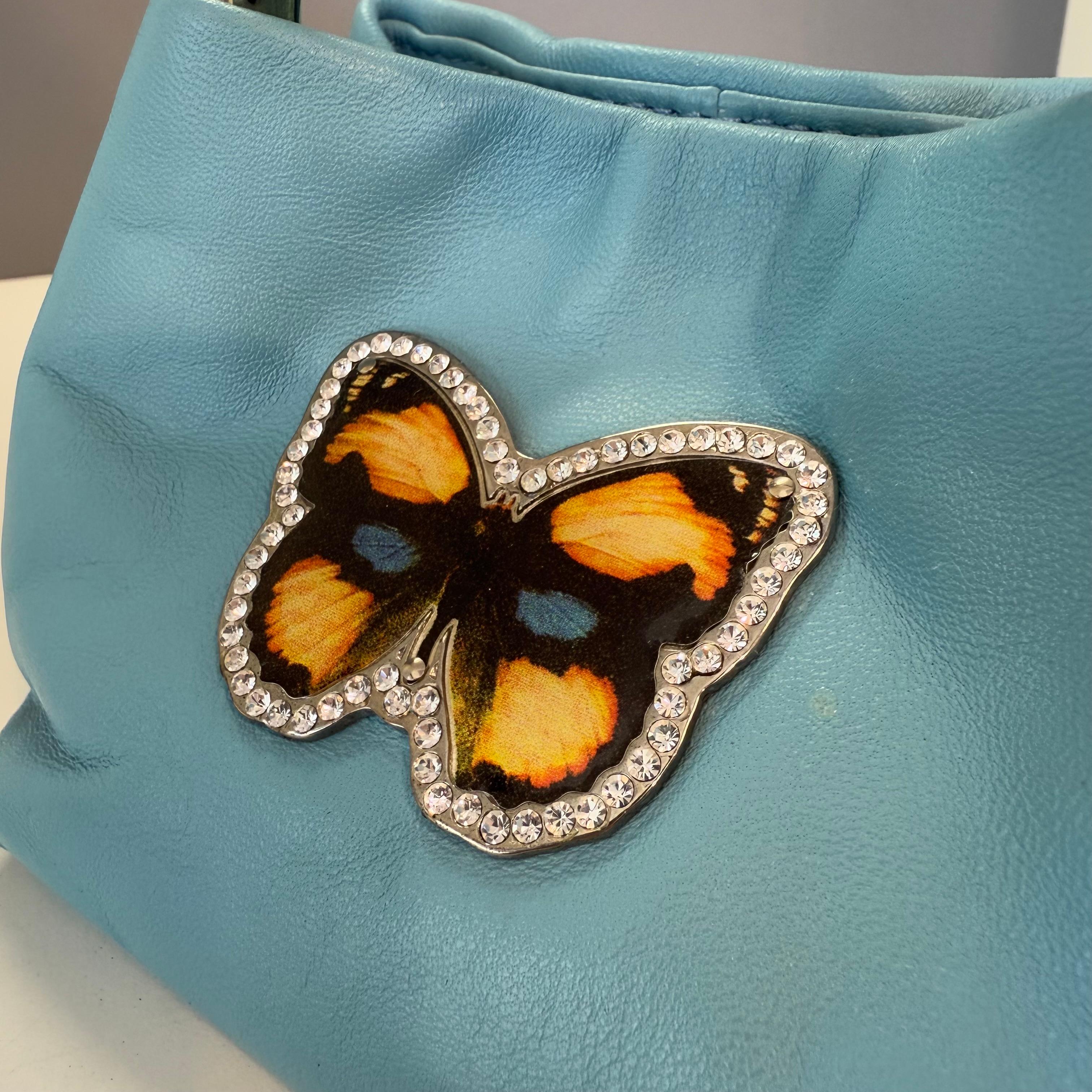 Carlo Zini Butterfly Pochette In Good Condition In Gazzaniga (BG), IT