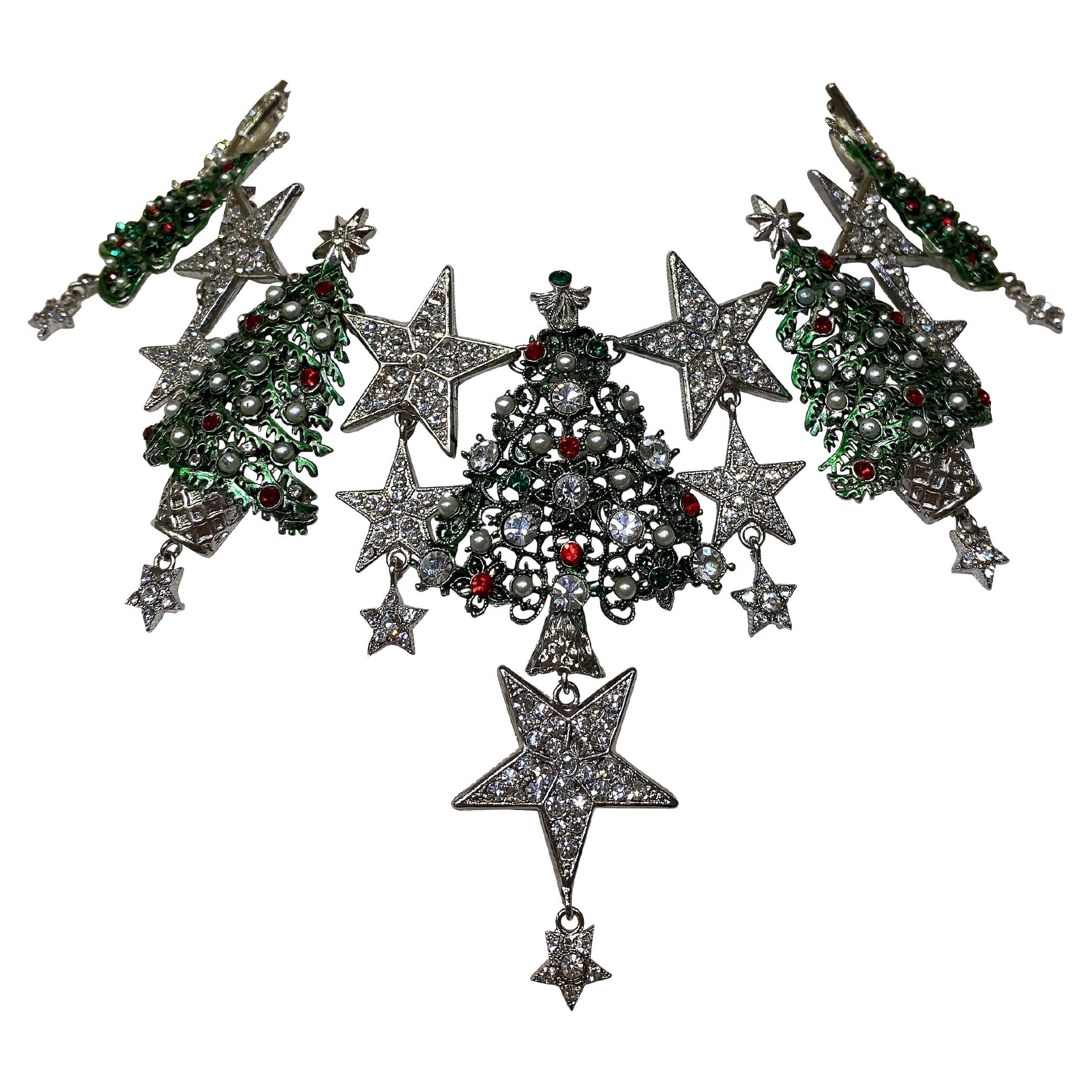 Carlo Zini Christmas Necklace For Sale