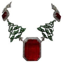 Vintage Carlo Zini Christmas Necklace