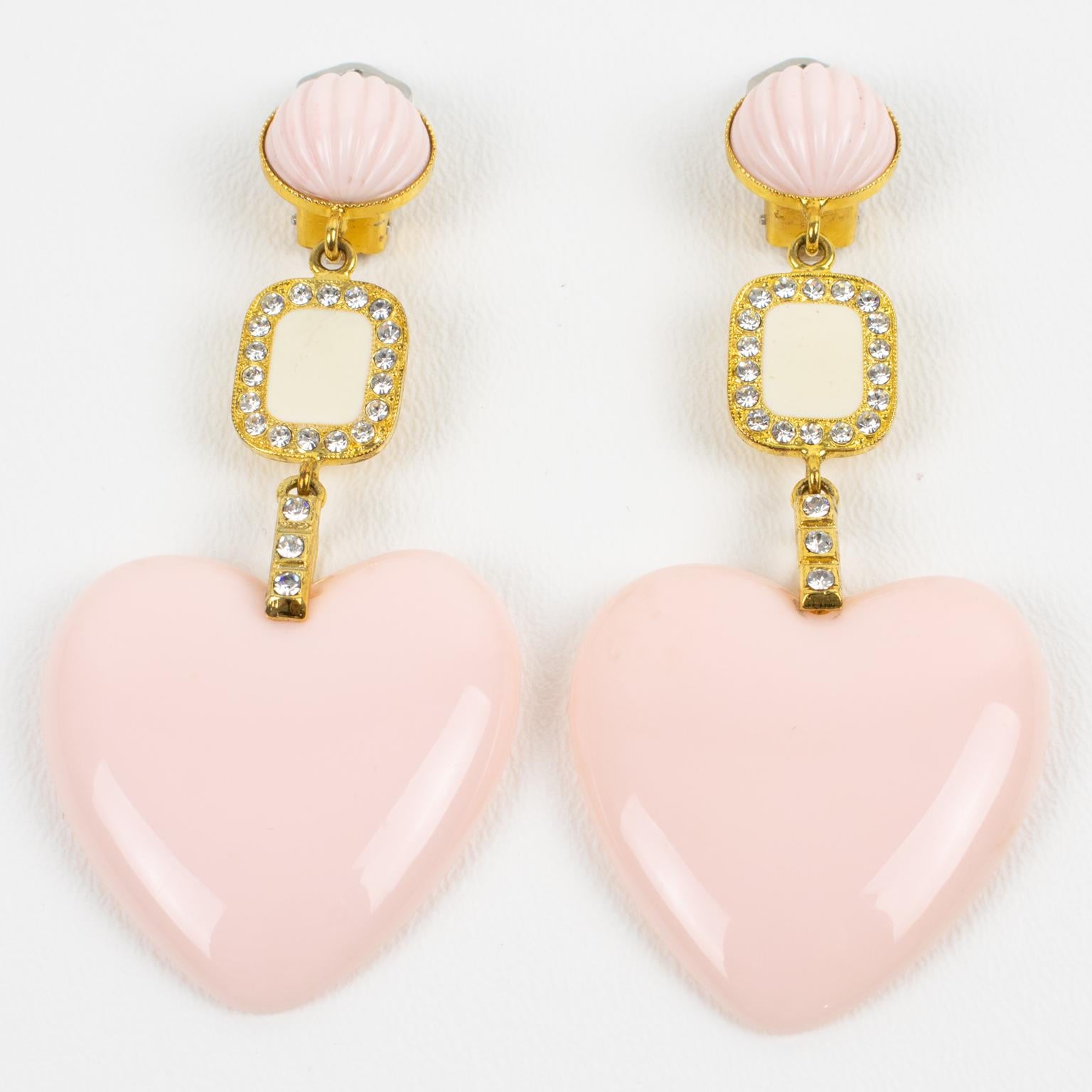 pale pink earrings