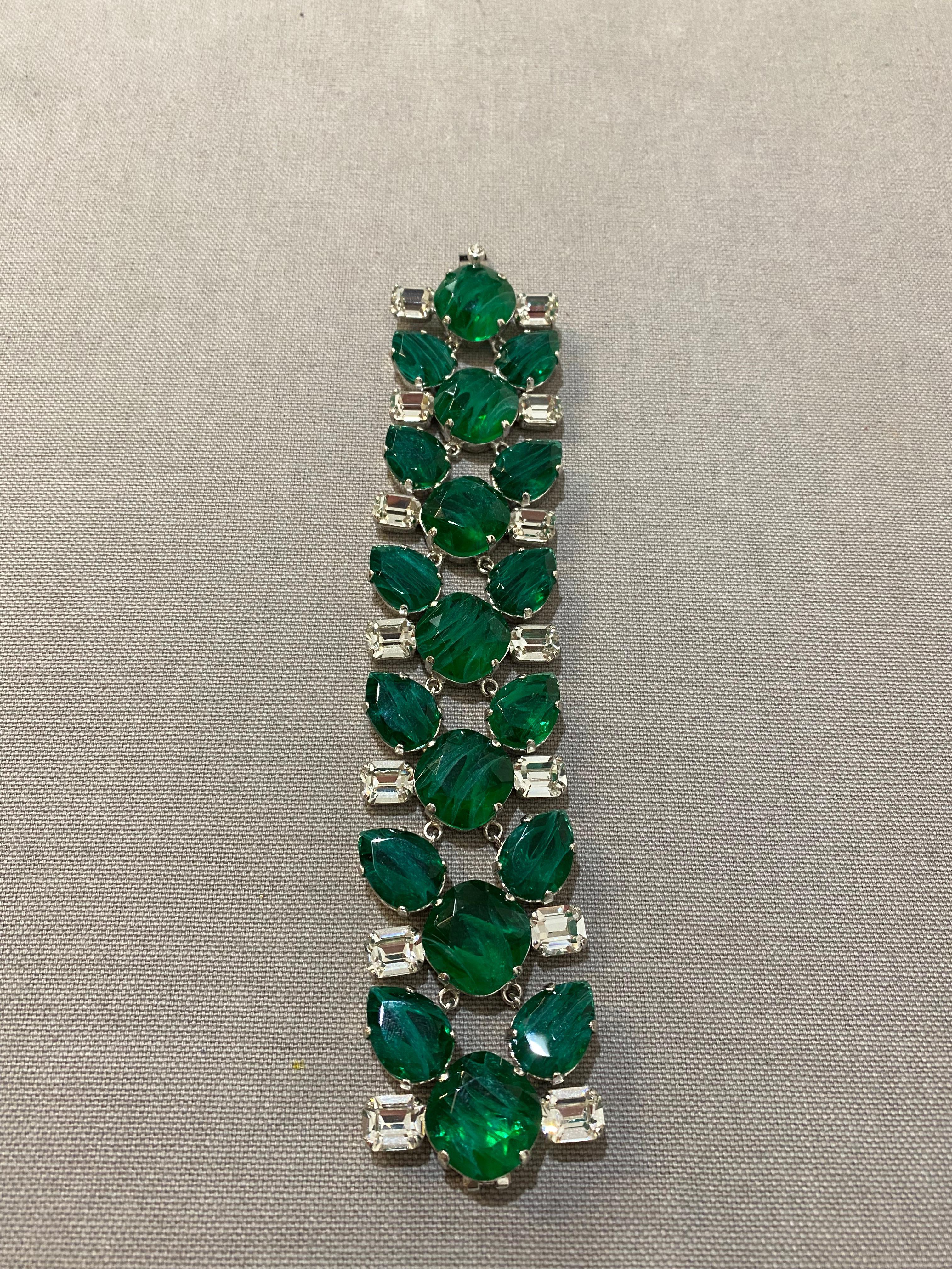 Women's Carlo Zini Emerald Bracelet For Sale