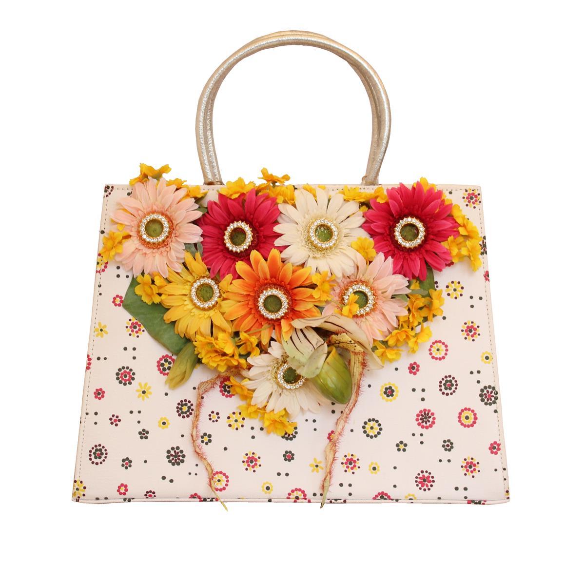 Carlo Zini Floral Jewel Bag