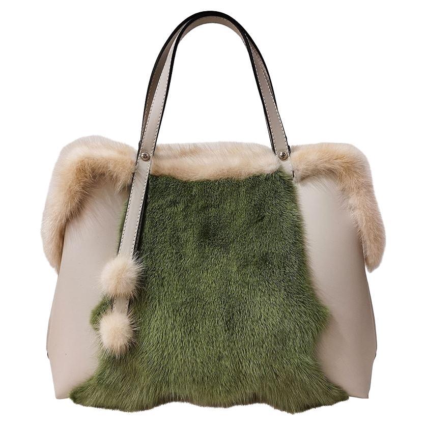 Carlo Zini Fur bag size Unica For Sale