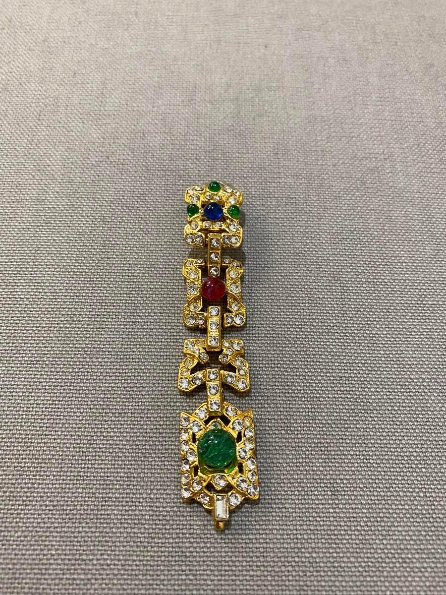 Fantastic masterpiece by Carlo Zini
The greatest italian fashion jewelry designer
Amazing arabian style earrings
Class A Swarovski crystals
Amazing ruby, emerald and sapphire crystals  
Non allergenic brass
18 KT 3 micron Gold dipped
100% Artisanal