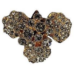 Carlo Zini Golden Crystal Ring