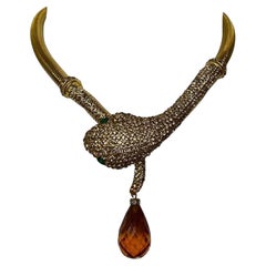 Collier de serpent doré Carlo Zini
