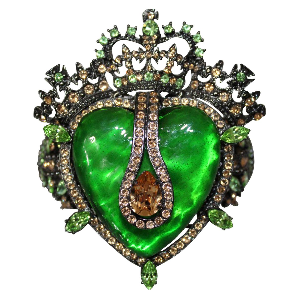Carlo Zini Pulsera Corazón Verde en venta