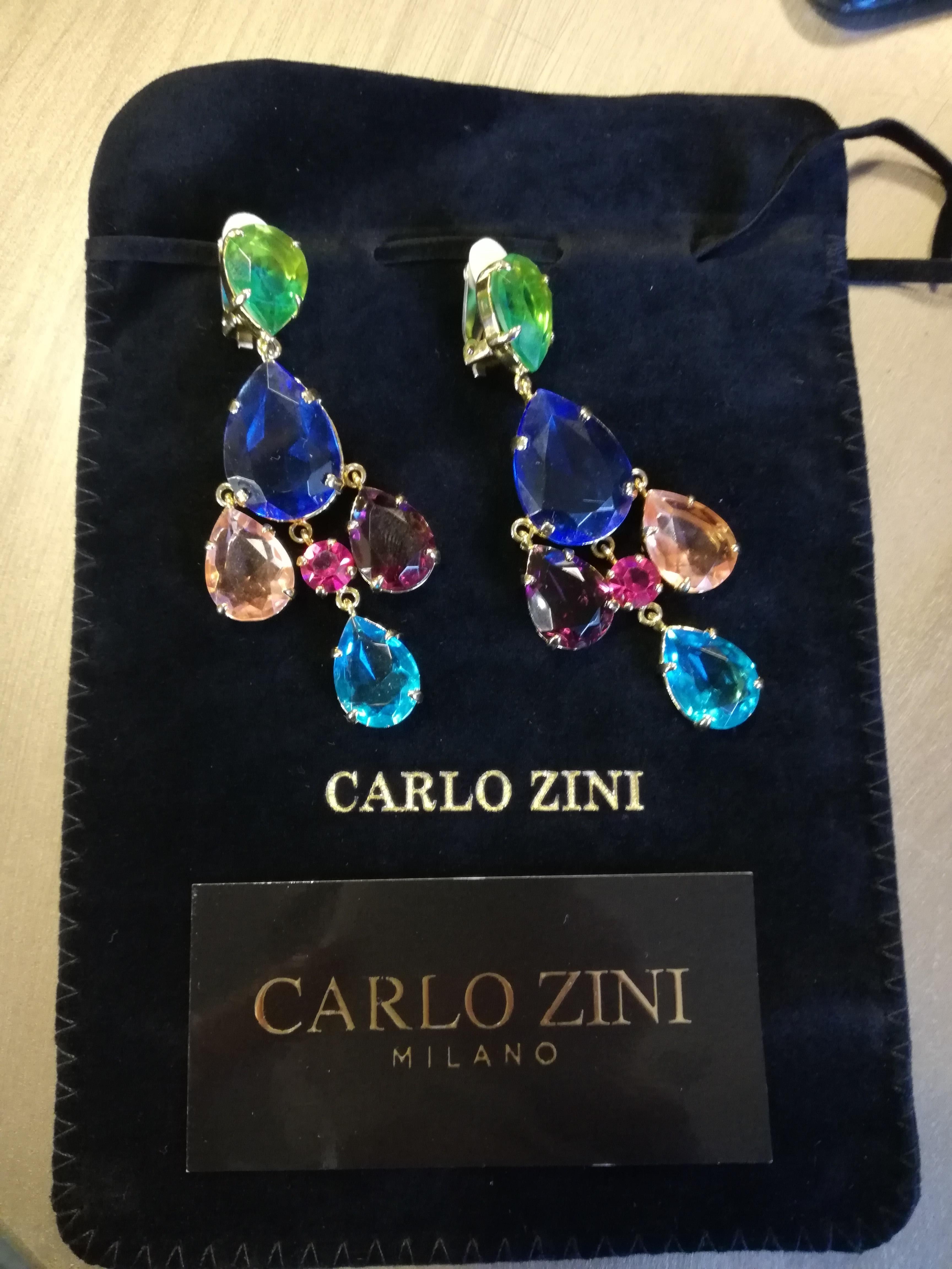 Carlo Zini Milano Crystal Earrings 2