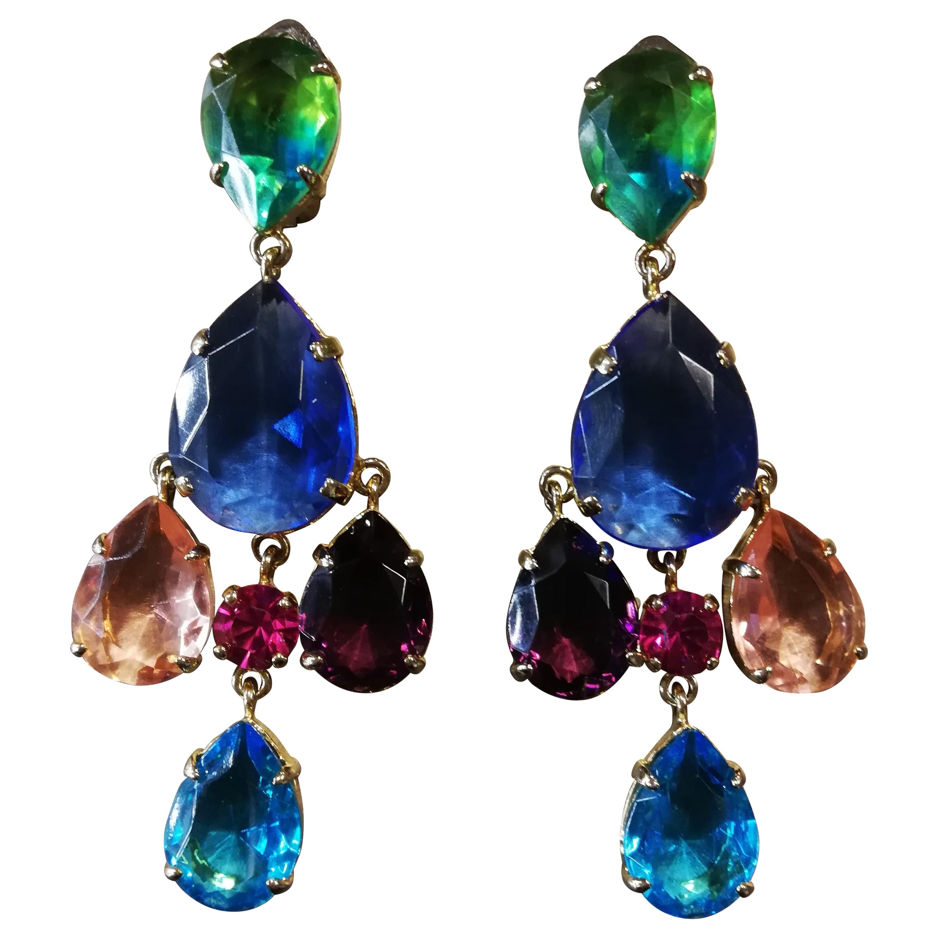 Carlo Zini Milano Crystal Earrings