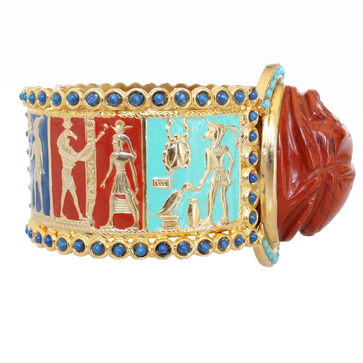 Carlo Zini Milano Egyptian Bracelet In New Condition For Sale In Gazzaniga (BG), IT