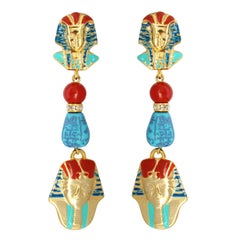 Carlo Zini Milano Egyptian Earrings
