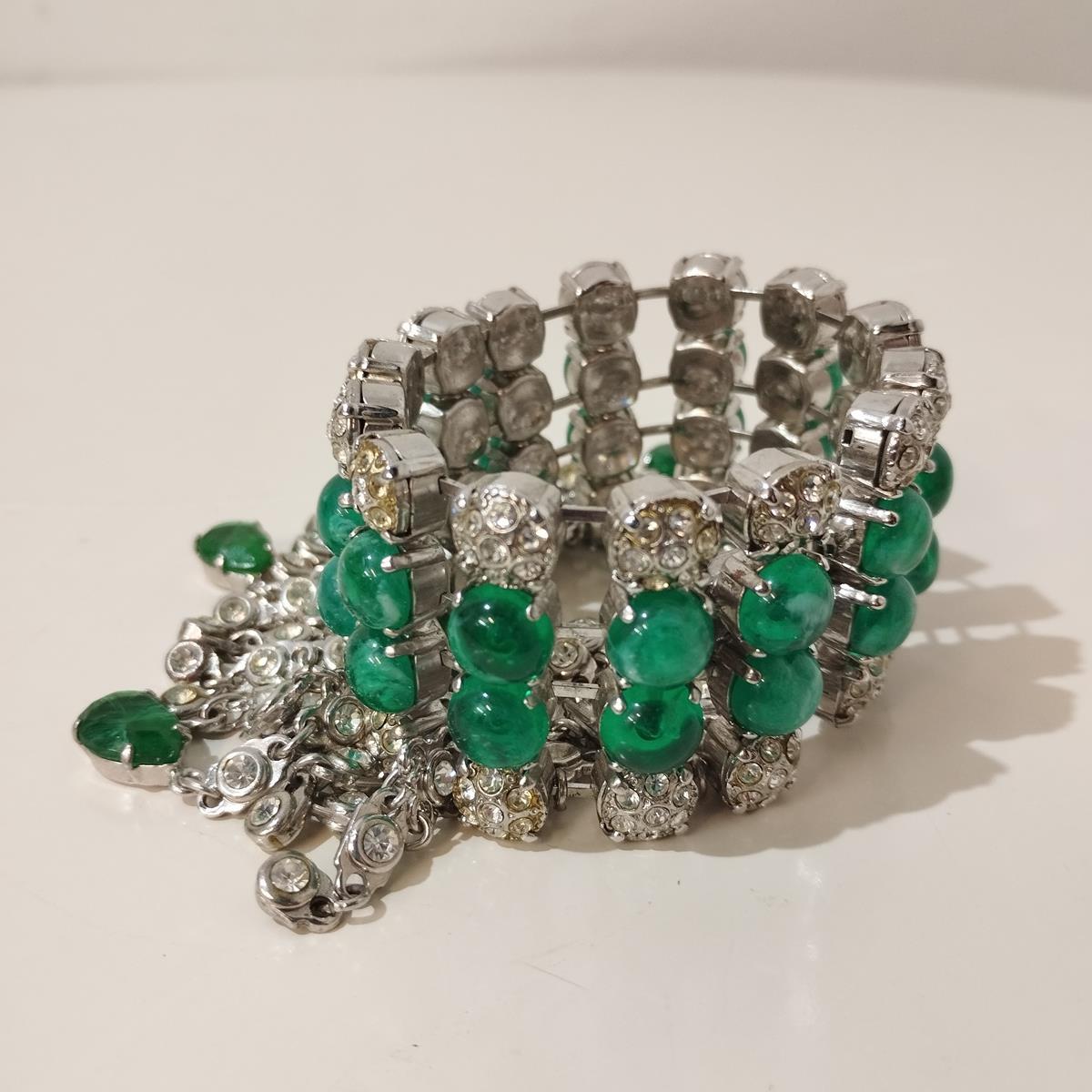 Pulsera Carlo Zini Milano Esmeraldas en Excelente estado para la venta en Gazzaniga (BG), IT