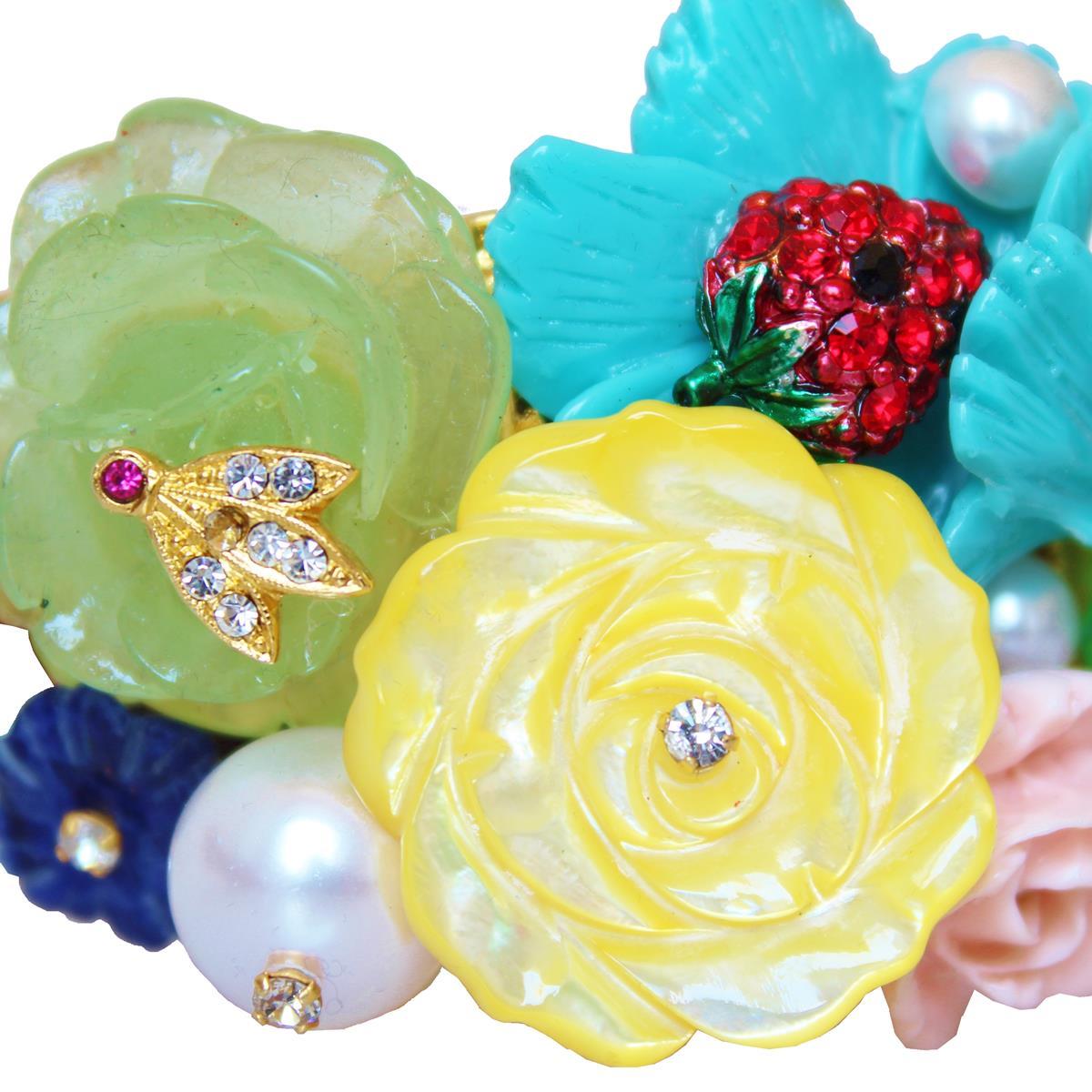 Women's Carlo Zini Milano Floral Bracelet