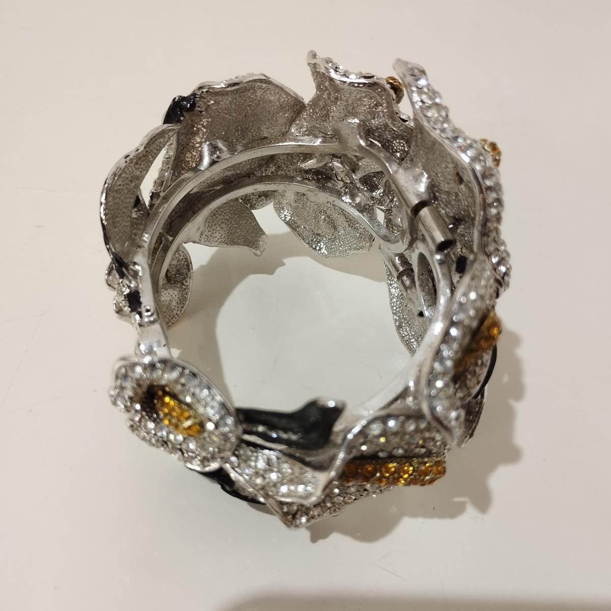 Carlo Zini Milano Floral Bracelet For Sale 1