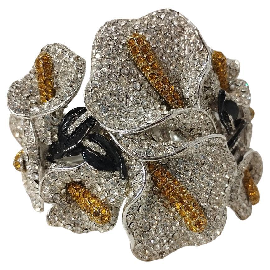 Carlo Zini Milano Floral Bracelet For Sale