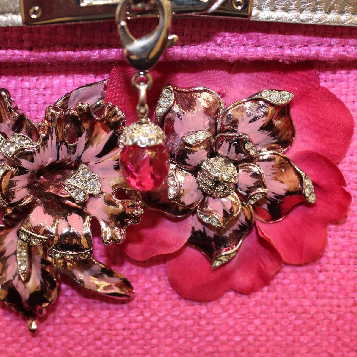 Pink Carlo Zini Milano Jewel Bag Unique Piece For Sale