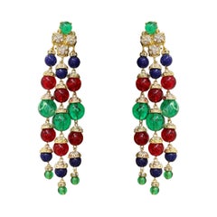 Carlo Zini Milano Multicolored Boules Earrings