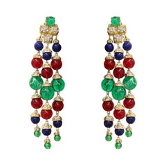 Carlo Zini Milano Multicolored Boules Earrings