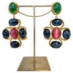 Carlo Zini Milano Sapphire Ruby and Emerald Like Pendants Carlo Zini Milano Sapphire Ruby and Emerald Like Pendants