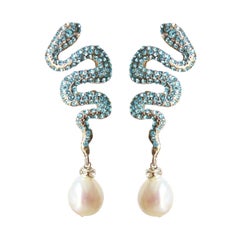 Carlo Zini Milano Snake Earrings