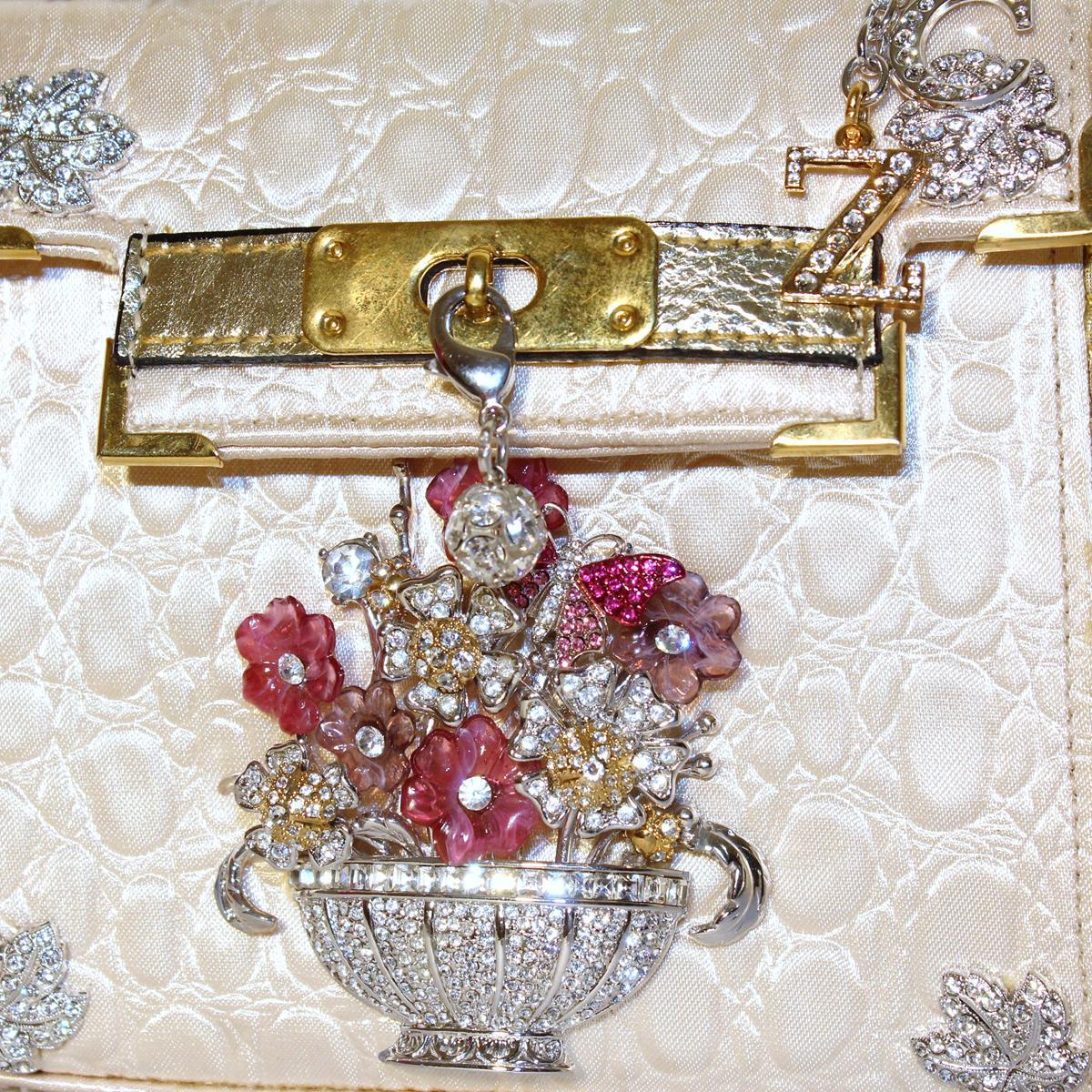 Carlo Zini Mini Jewel bag In New Condition For Sale In Gazzaniga (BG), IT