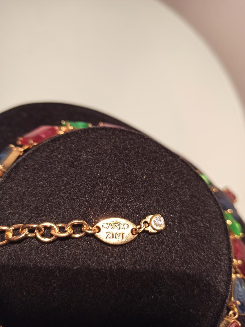 Women's Carlo Zini Multi Grivé Necklace For Sale