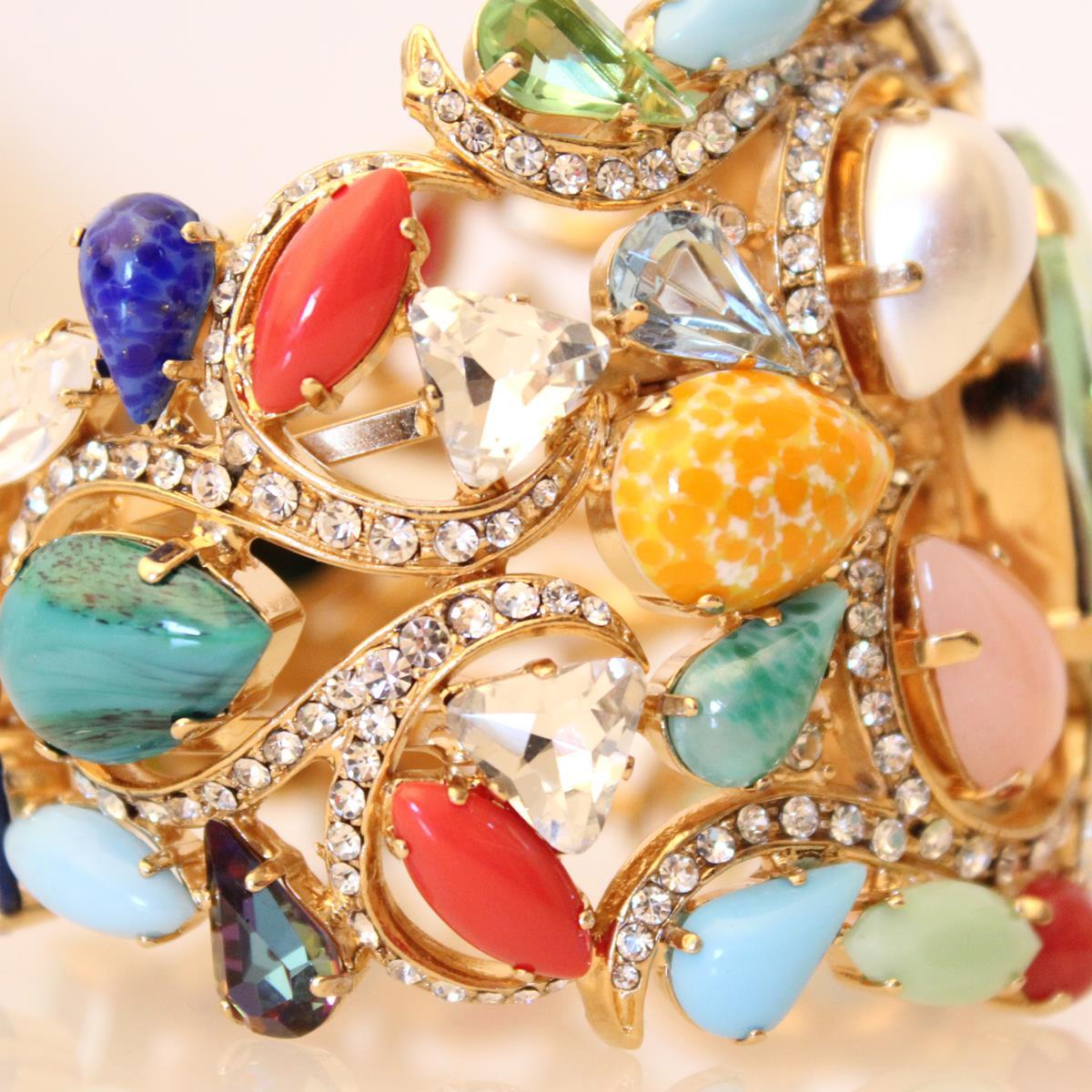 De las mujeres Pulsera Carlo Zini Cristales Multicolores en venta