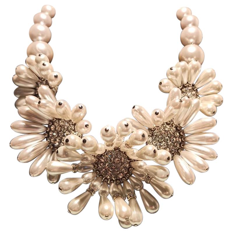 Carlo Zini Pearls Necklace  For Sale