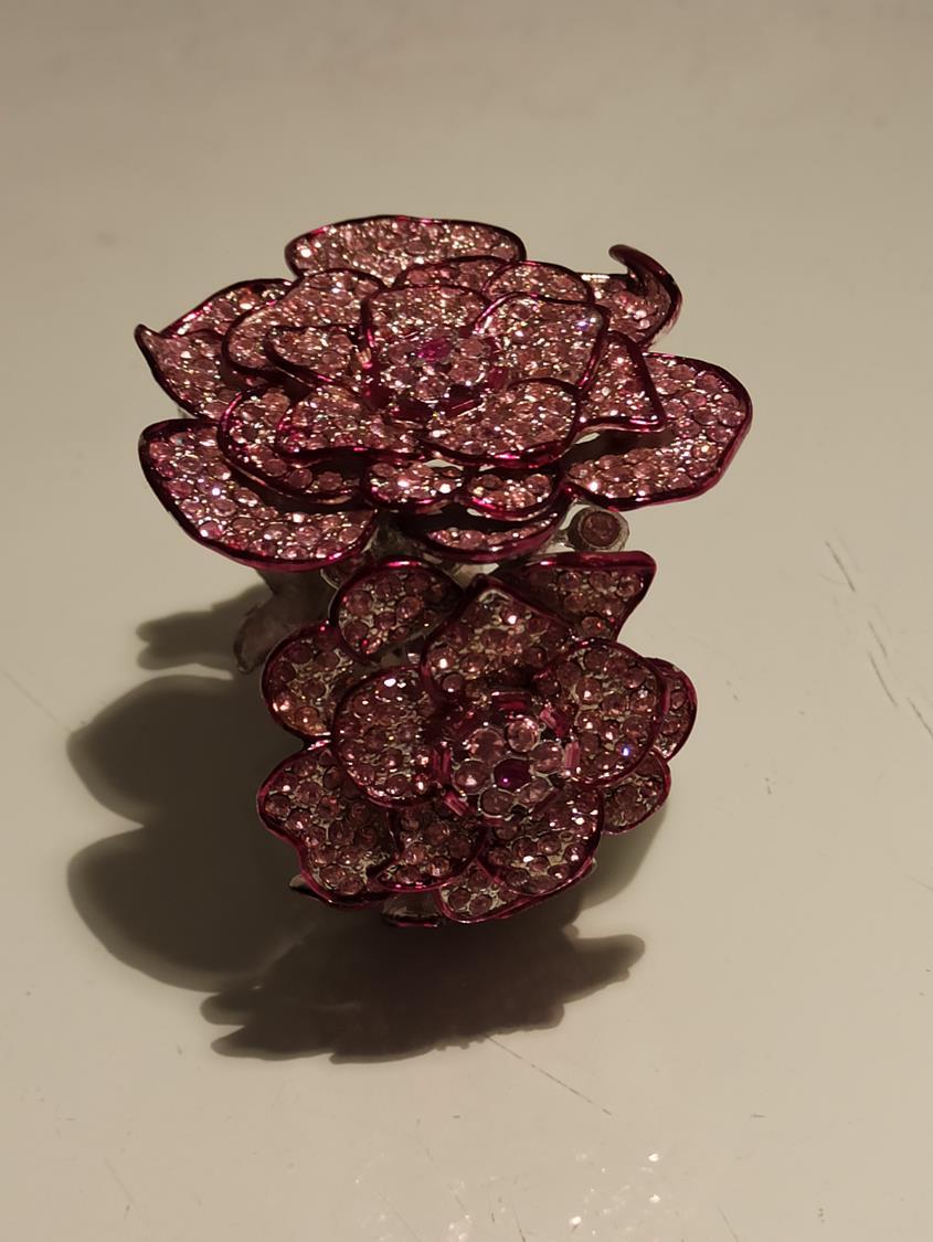 Women's Carlo Zini Pink Flowers Bracelet For Sale