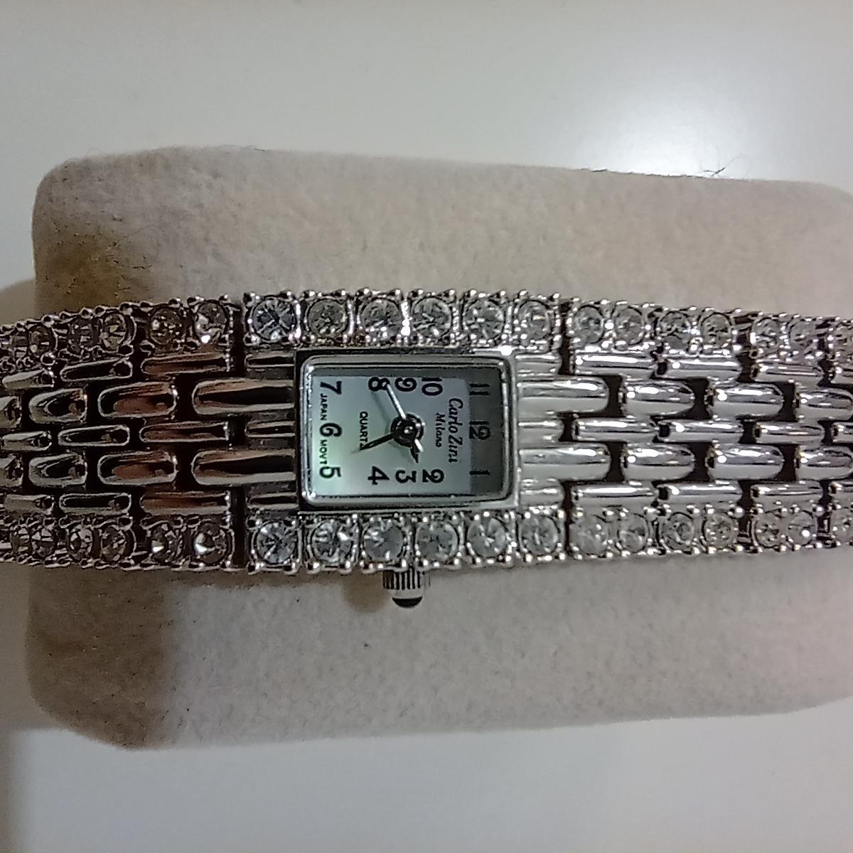 Carlo Zini, montre à bijoux en rhodium Pour femmes en vente