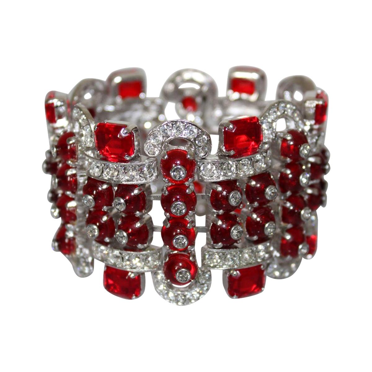 Carlo Zini Ruby Bracelet For Sale