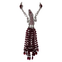 Carlo Zini Ruby Crocodile Maxi Collier