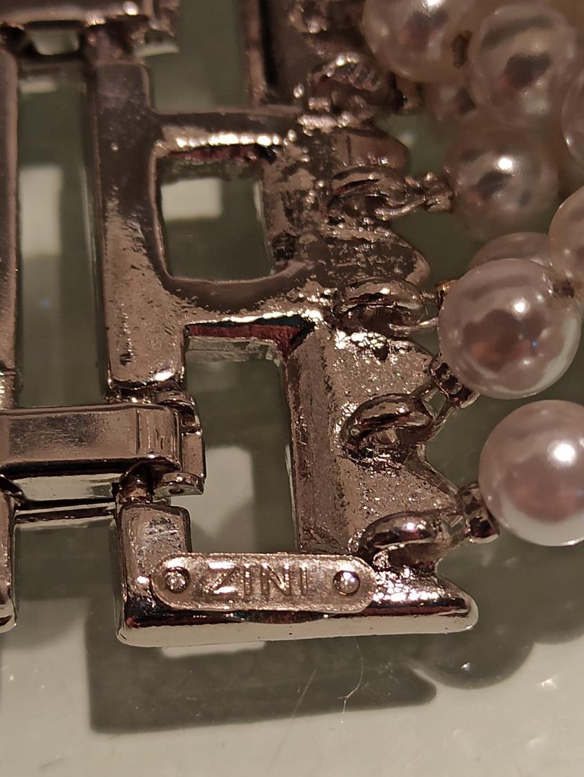 Carlo Zini Armband aus gedrehten Perlen im Angebot 1