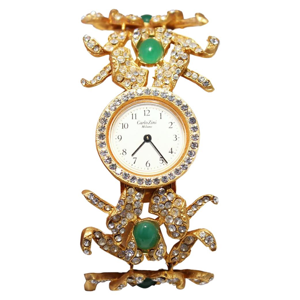 Carlo Zini Vintage Jewel Watch For Sale