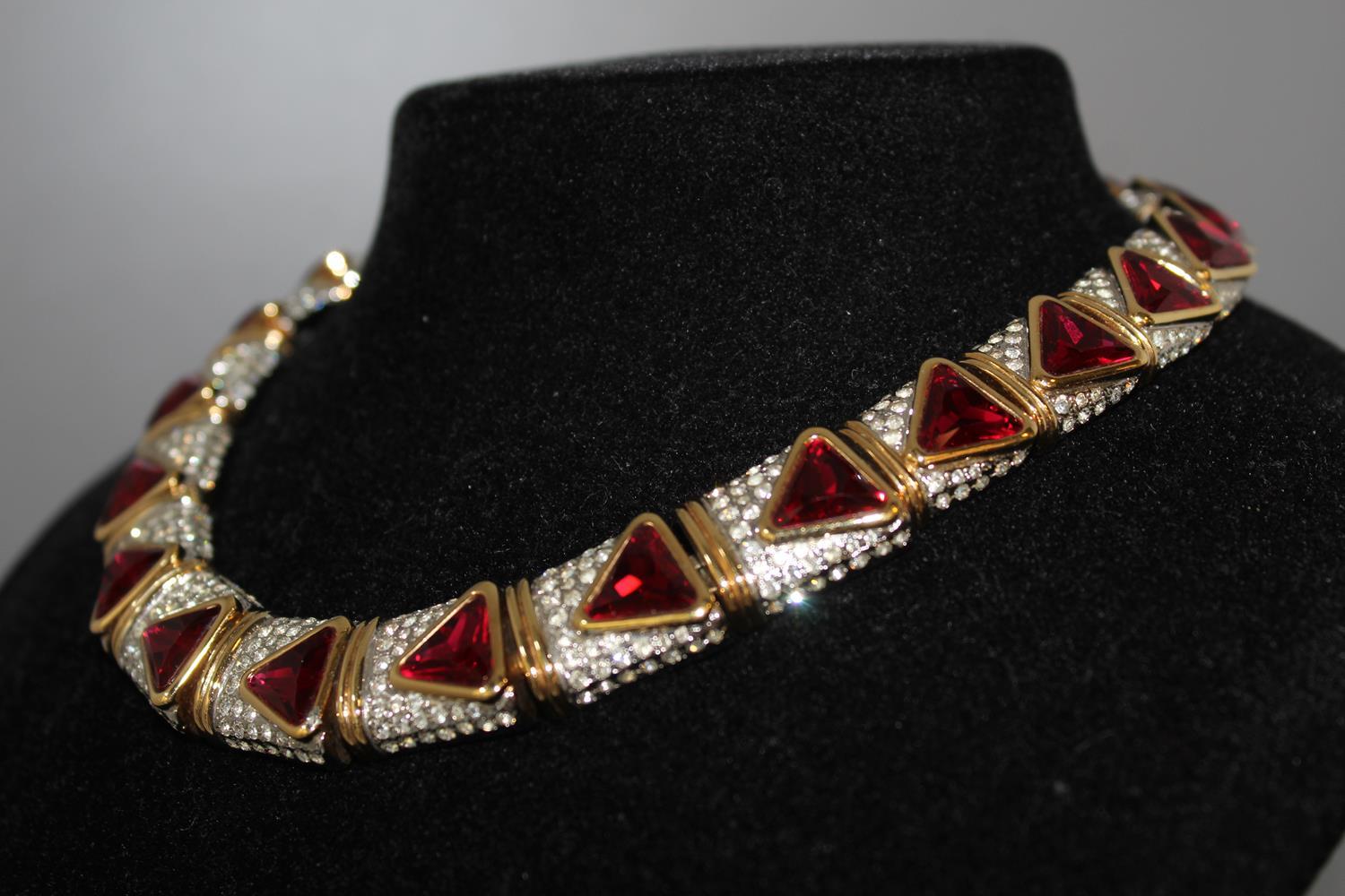 womens ruby necklace