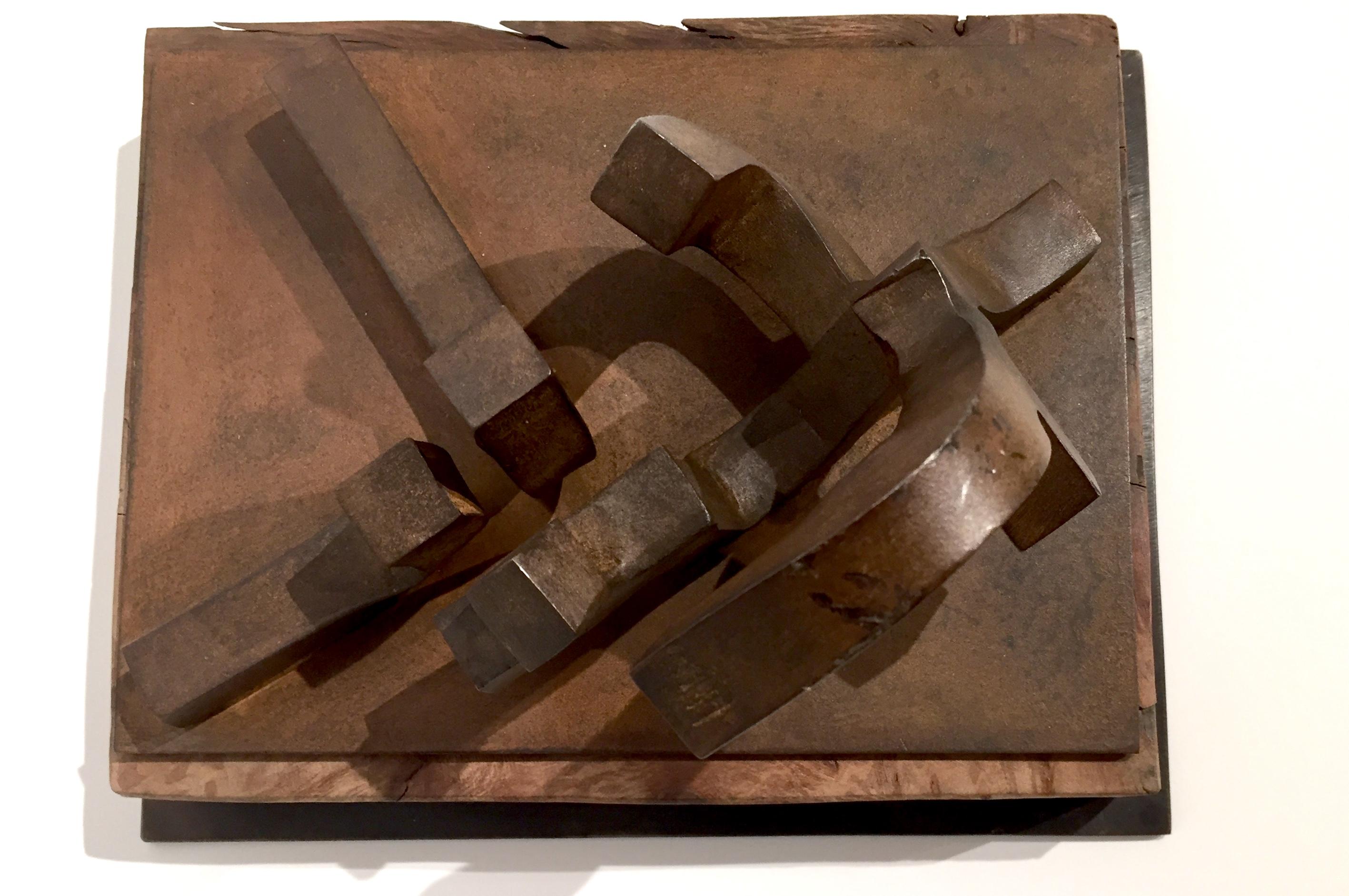 Macareo, Forged Steel and Oak Sculpture, Spanish, 2016 1