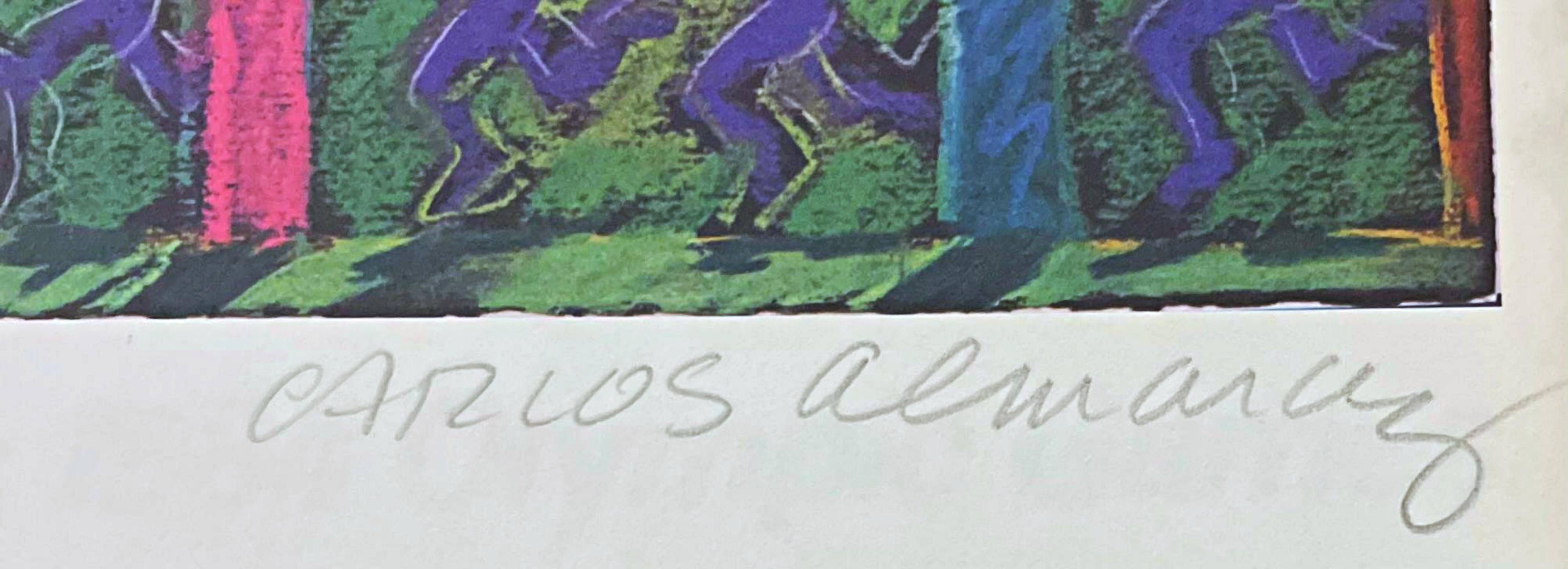 Carlos Almaraz, litografia delle Olimpiadi di Los Angeles Edizione Deluxe firmata a mano c/COA in vendita 3