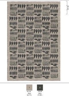 Carlos Amorales & Estudio Roda Nepal Wool/Silk Ltd Ed Hand-Knotted Rug Size 6×4