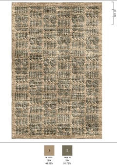 Carlos Amorales & Studio Roda Nepal Wool/Silk Ltd Ed Tappeto Annodato a Mano 13,5x9