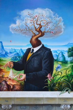 Cuban Contemporary Art by Carlos Sablon - La Tête Dans Les Nuages