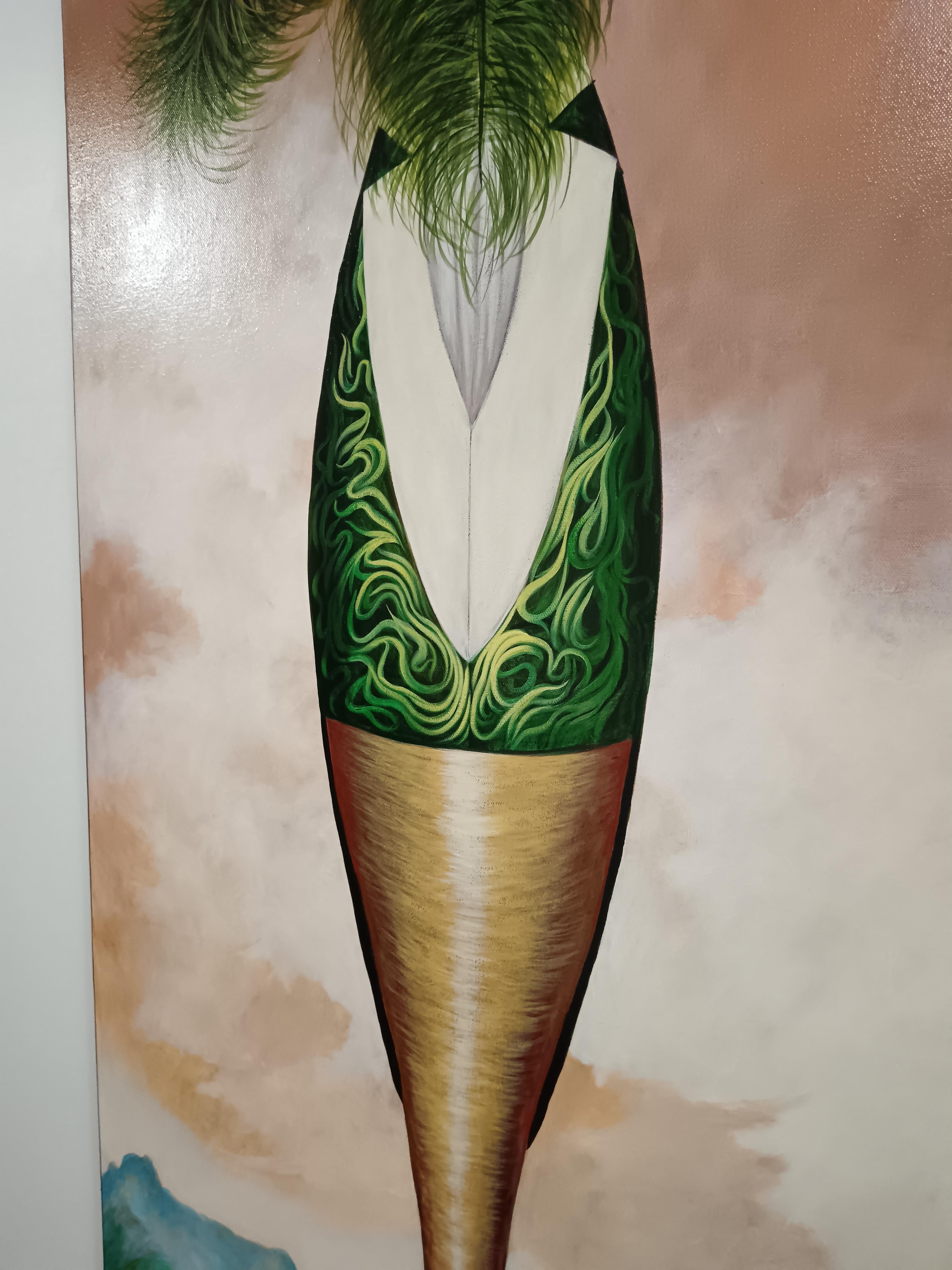 Arte Cubano Contemporáneo de Carlos Sablon Perez - Ostracisme Tropical en venta 10