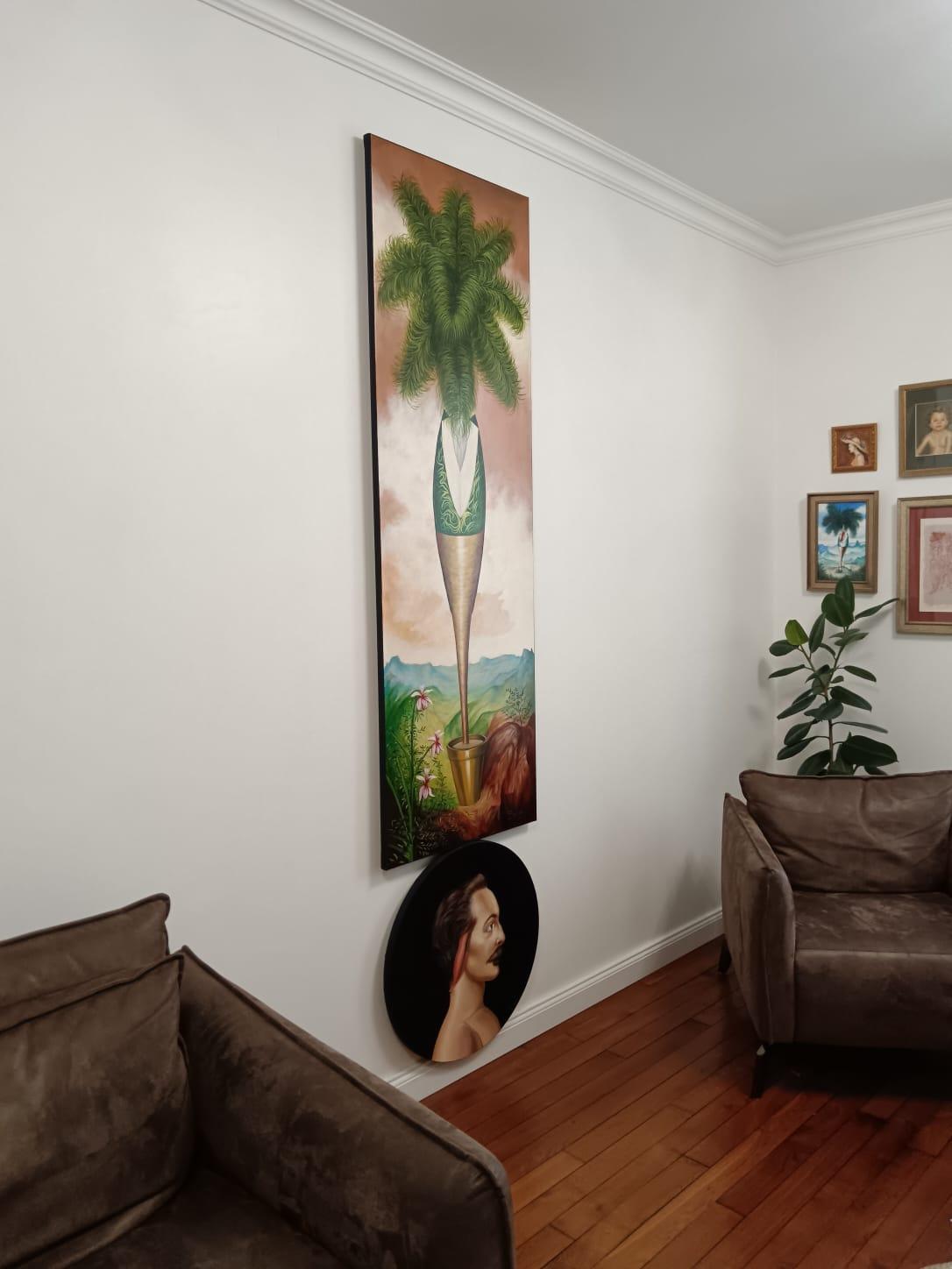 Arte Cubano Contemporáneo de Carlos Sablon Perez - Ostracisme Tropical en venta 3