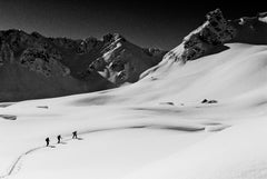 Albania - Mountain Skiing Black & White Art Photography