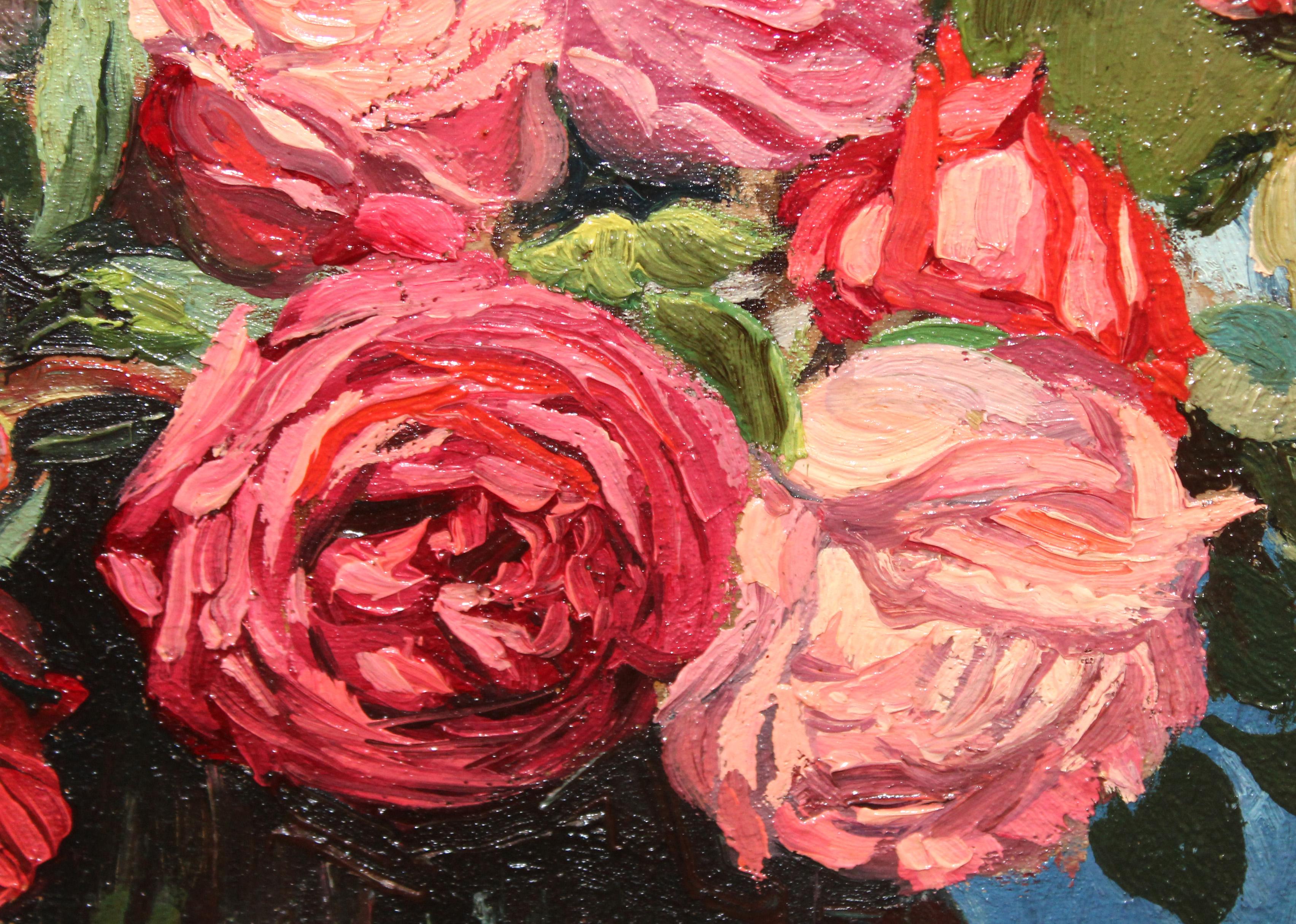 Flore bajo el cielo - Óleo sobre tela - Año 1941 in vendita 1