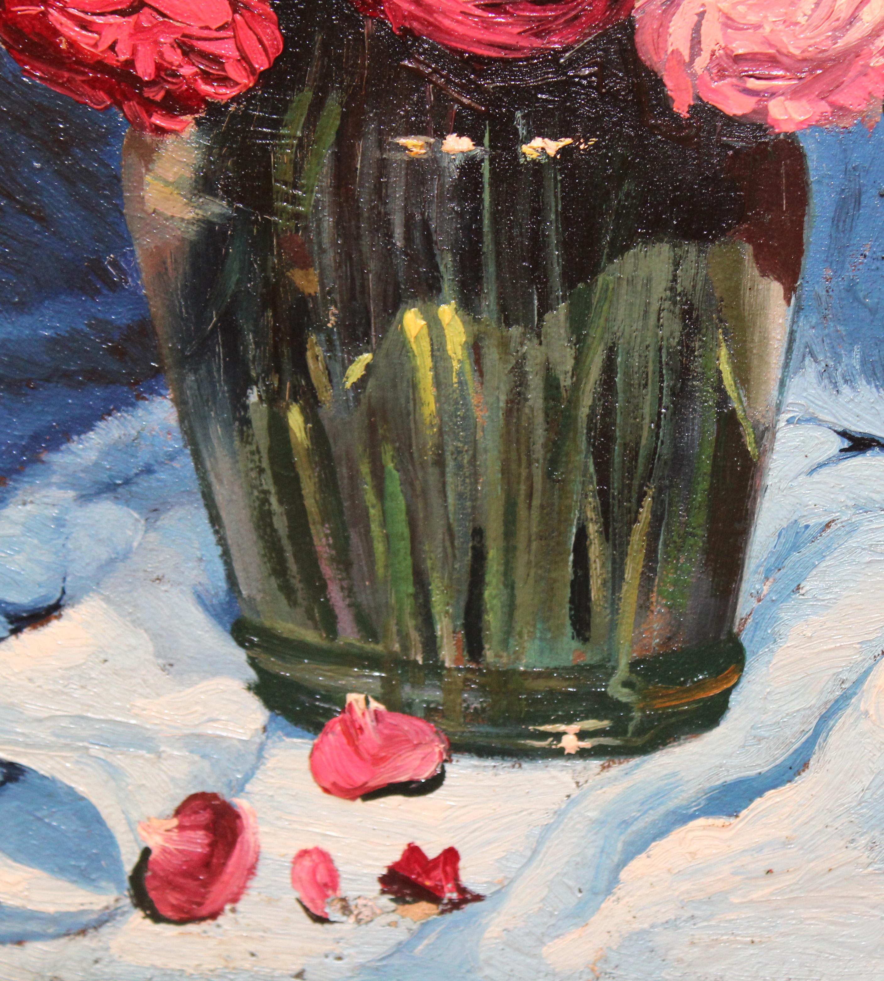 Flore bajo el cielo - Óleo sobre tela - Año 1941 in vendita 3