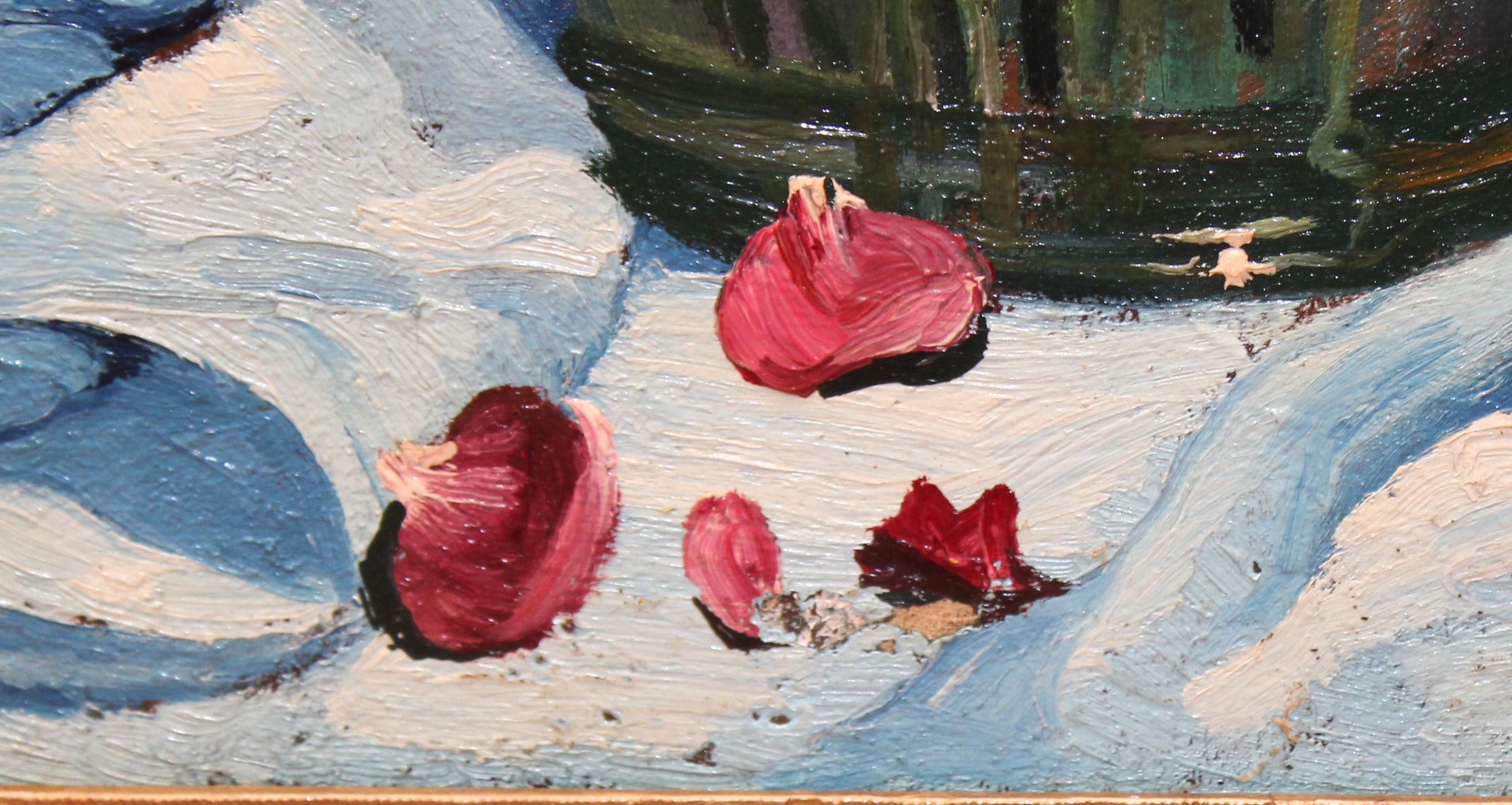Flore bajo el cielo - Óleo sobre tela - Año 1941 in vendita 4