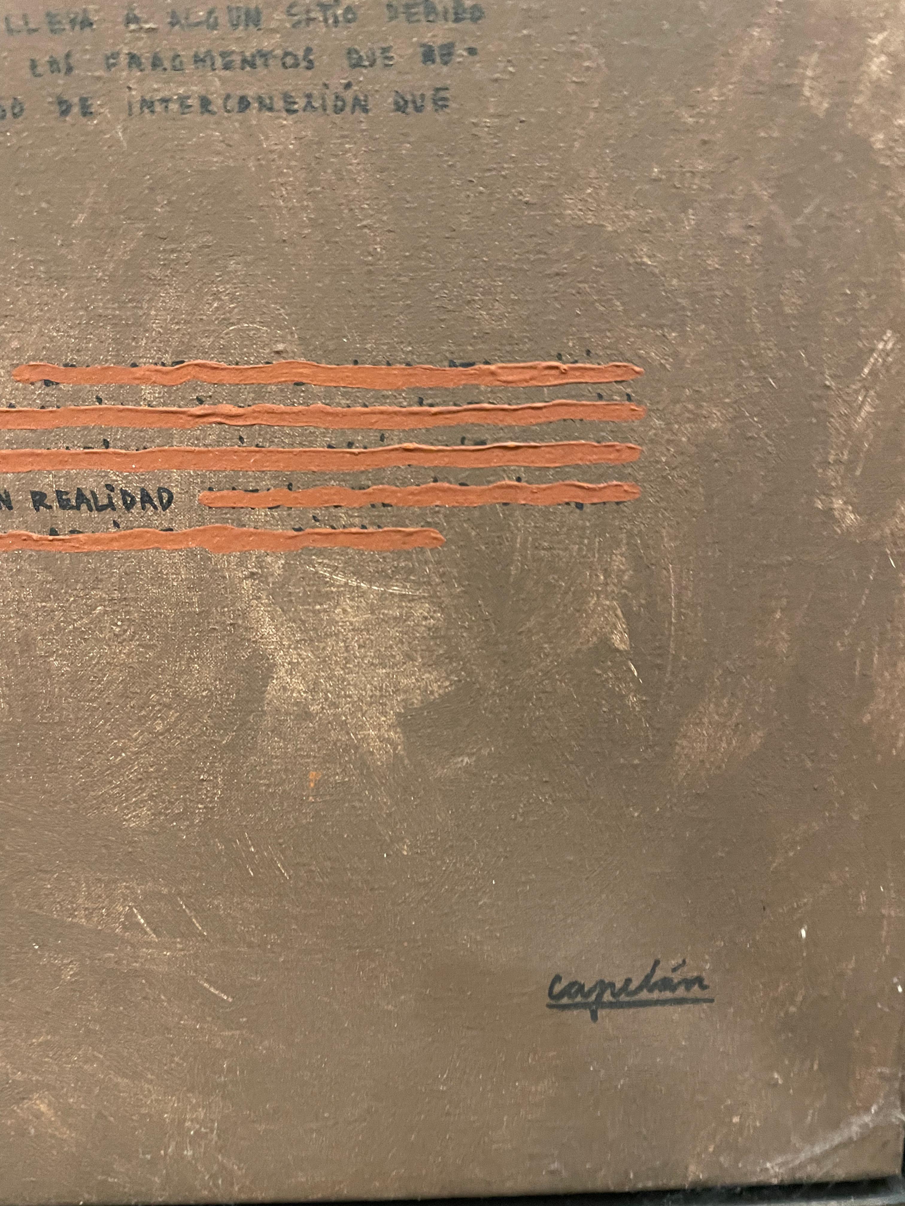 Capelán's work stands out for its rigorous handling of diverse artistic techniques and procedures, ranging from drawing to installation, including painting, printmaking, photography, and the manipulation of objects. The variety of expressive