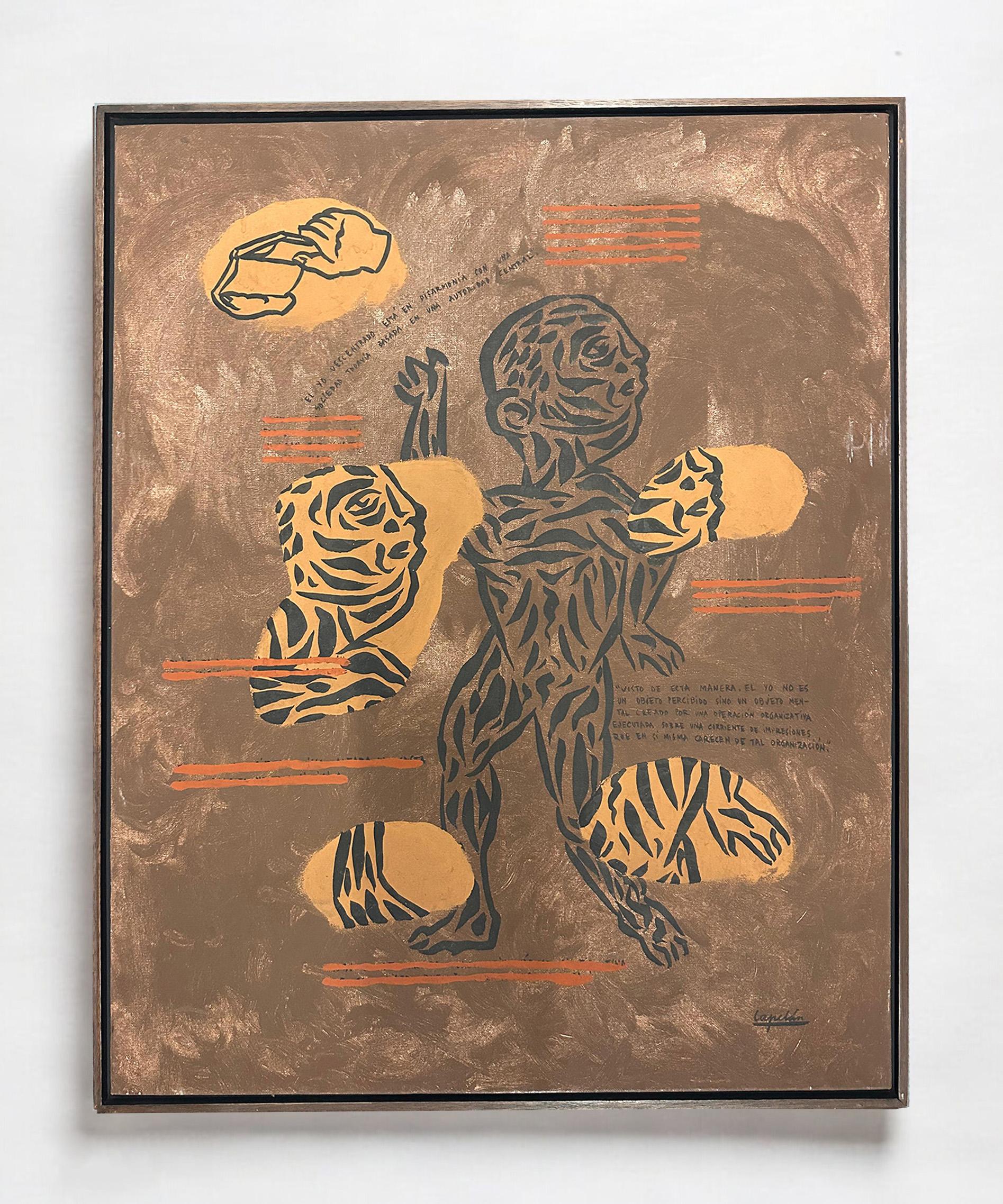 Untitled Mixed Media on Canvas, Contemporary, Framed - Mixed Media Art by Carlos Capelan