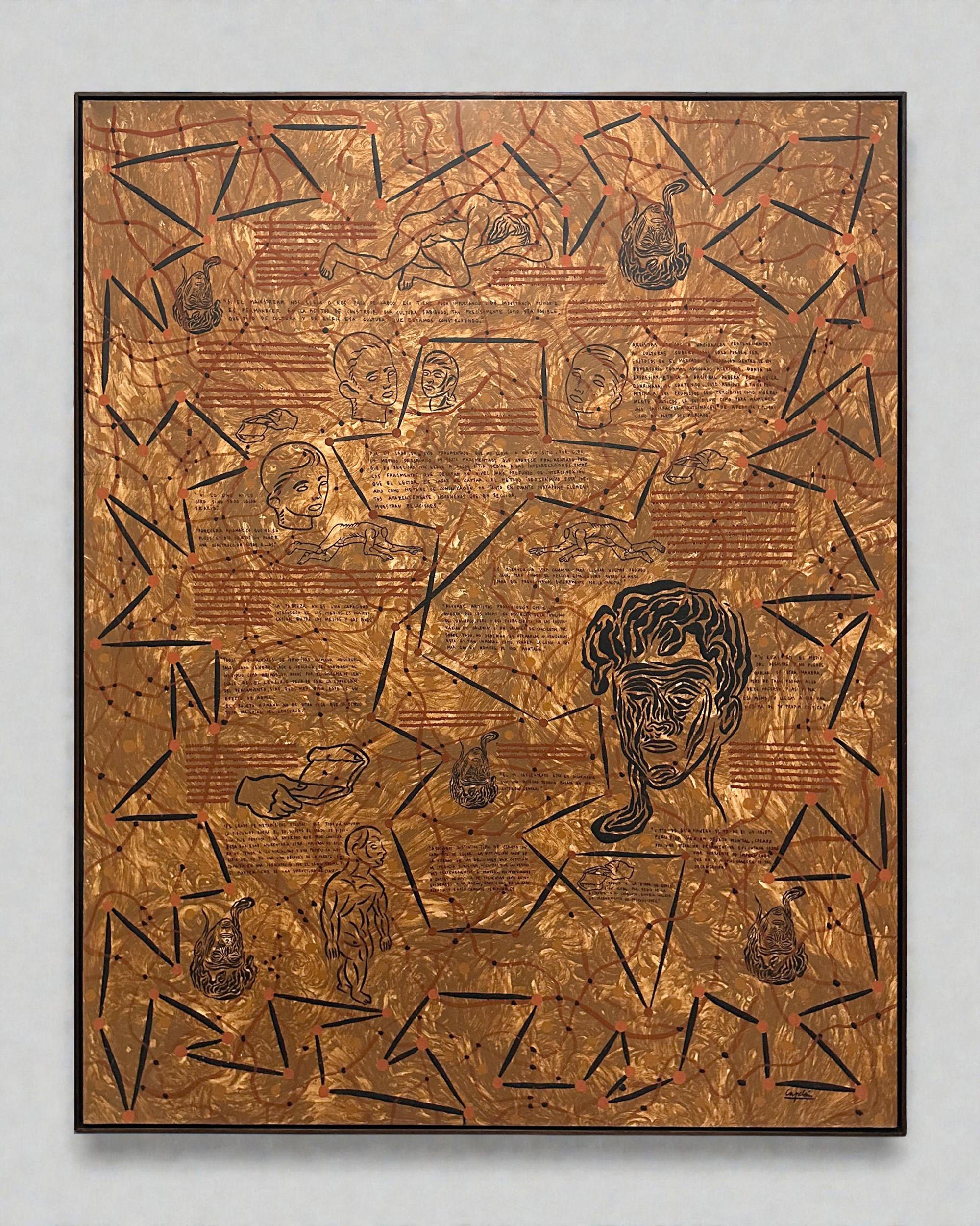 Untitled #94020, Contemporary Mixed Media on Canvas